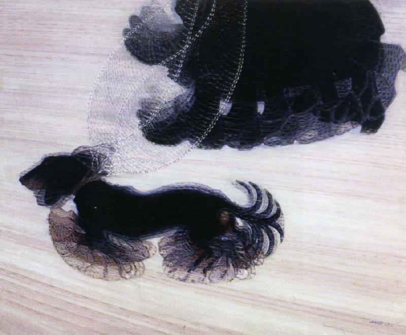 giacomo balla dynamism of a dog on a leash oil painting picture